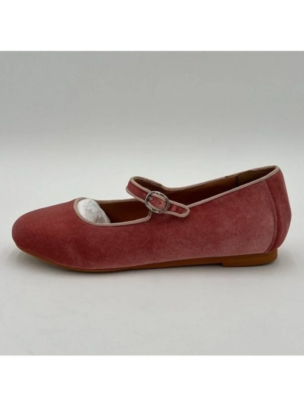 Pazzion Pink Cute Closed Toe Mary Jane Flats Strappy Slip On Pumps Walking Shoes